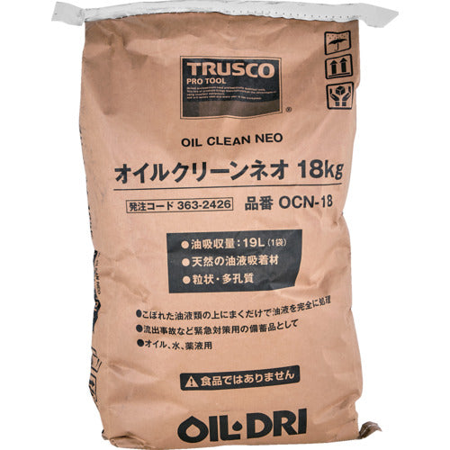 ＴＲＵＳＣＯ　オイルクリーンネオ　１８ｋｇ　OCN-18　1 袋