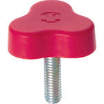 三星　蝶ボルト　イーグルスターノブ“三平”　ねじ寸法Ｍ６×１　赤　ESK33-M6X20-R-P　1 個