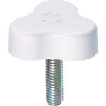 三星　蝶ボルト　イーグルスターノブ“三平”　ねじ寸法Ｍ６×１　白　ESK33-M6X20-W-P　1 個