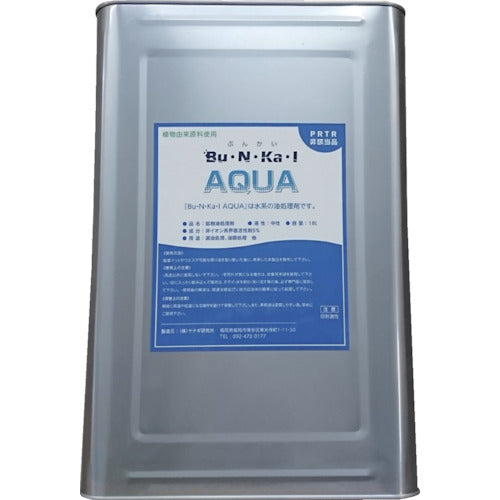 ヤナギ研究所　鉱物油用油処理剤　Ｂｕ・Ｎ・Ｋａ・Ｉ　ＡＱＵＡ　１８Ｌ缶　AQUA-K　1 缶