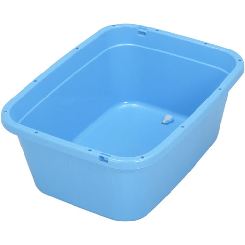TONBO Square Basin Jumbo with Drain Plug, Blue, 120L, 833, 1 pc
