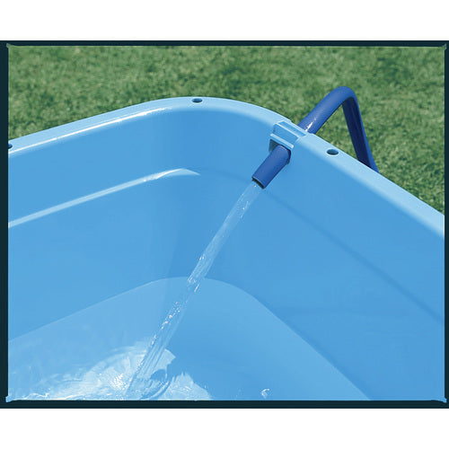 TONBO Square Basin Jumbo with Drain Plug, Blue, 120L, 833, 1 pc