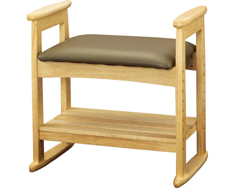 Stool with armrests / W-5H Natural 1 unit
