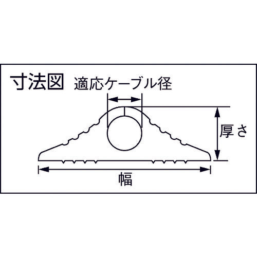 大研　ケーブルプロテクタ１０ｘ１Ｍ　ブラック　CP-10X1M BK　1 本