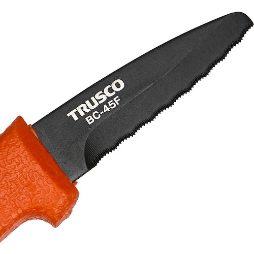 ＴＲＵＳＣＯ　段ボールカッター　かまいたち　ブレードフッ素コーティング　刃長４５ＭＭ　BC-45F　1 丁