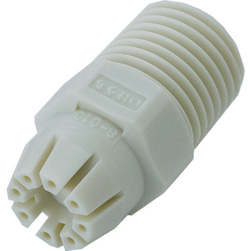 いけうち　ラウンド形エアーノズル　ＴＡＩＦＵＪｅｔシリーズ　ＰＰ樹脂製　ネジ１／４オス　Φ１．０　1/4MTF-R8-010PP-IN　1 個