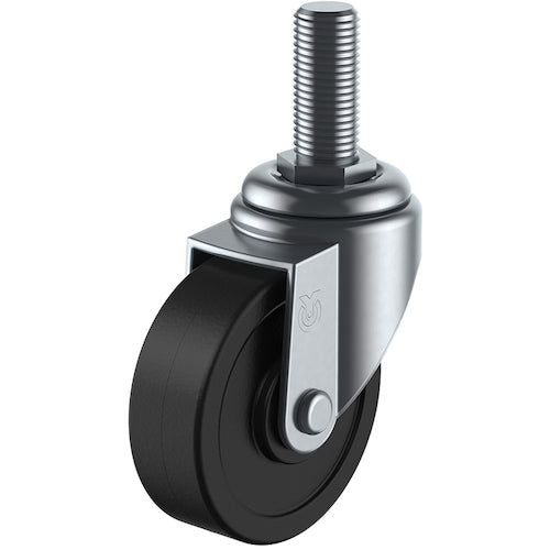 ユーエイ　ねじ込み式　自在　キャスター　導電ゴム　車輪径７５ｍｍ　　Ｓタイプ　ＳＴ型　ネジ寸法Ｍ１２×３５ピッチ１．７５　ST-75RHE-M12-35　1 個