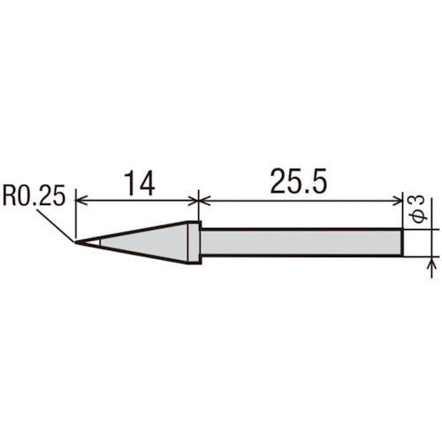 GUT Soldering iron CS-21/33 replacement tip SB type CS-20/30RT-SB 1 piece