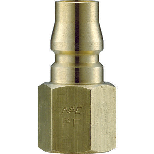 ナック　クイックカップリング　ＡＬ２０型　真鍮製　オネジ取付用プラグ　Ｒ１／４　CAL22PF2　1 個
