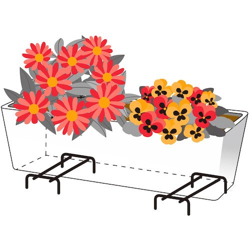 ＴＲＵＳＣＯ　プランタースタンド　黒　２個入　PRS-2-BK　1 組