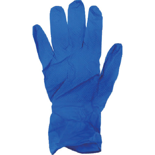 Asahi embossed nitrile gloves, Nitrile Saurus Blue PF LL (100 pieces) 25978 1 box