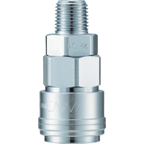 NAC One-touch coupling AT type Iron sleeve For female thread installation Rc3/8 CAT23SM 1 pc