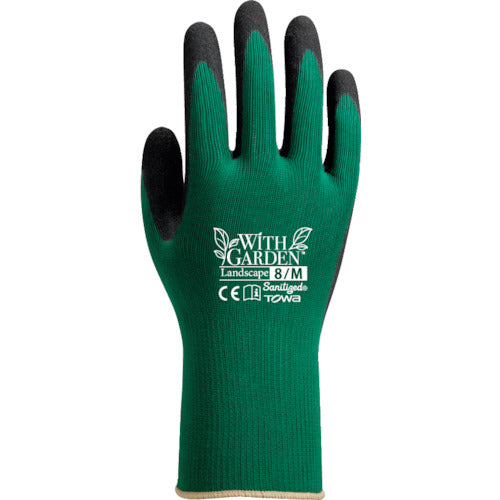 トワロン　ニトリル背抜き手袋　ＷＩＴＨＧＡＲＤＥＮランドスケープ　フォレストグリーン　７／Ｓ　W597-S　1 双