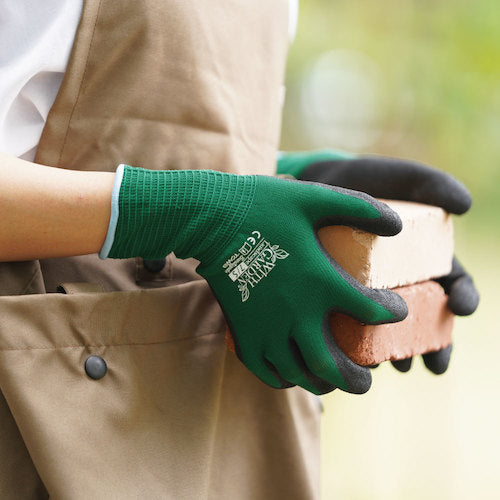 トワロン　ニトリル背抜き手袋　ＷＩＴＨＧＡＲＤＥＮランドスケープ　フォレストグリーン　７／Ｓ　W597-S　1 双