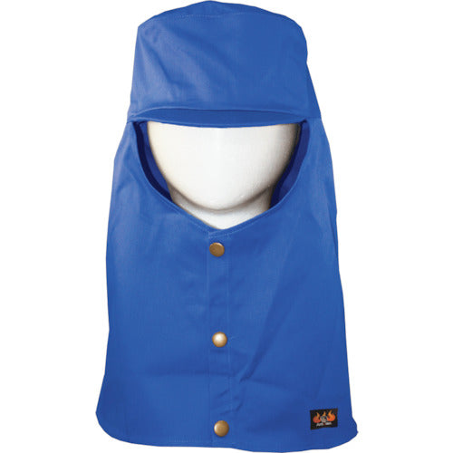 Nikko Bussan Armatex Flame Retardant Hood (with brim) Blue LL AX1302 LL BL 1 piece