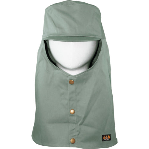 Nikko Bussan Armatex Flame Retardant Hood (with brim) Earth Green M AX1302 M EG 1 piece