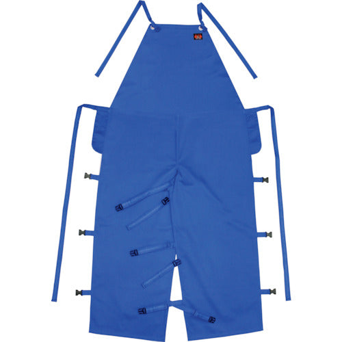 Nikko Bussan Armatex Flame Retardant Chest Apron (Rawhide Type) Blue AX1203 F BL 1 Piece