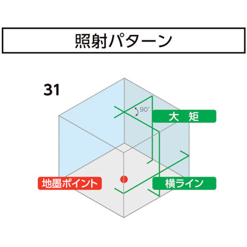 シンワ　レーザーロボ　ＬＥＸＩＡ−Ｅ　３１　グリーン　70883　1 台