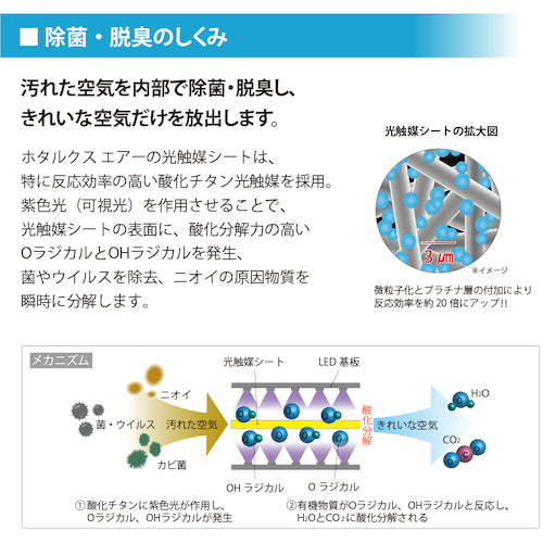반딧불이 광촉매 제균 탈취기 HotaluX AIR 블랙 SP-102(K) 1대