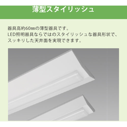 ホタルクス　ＬＥＤ一体型ベース照明逆富士１５０幅４０００ｌｍ　MVDB40015K1/N-8　1 台