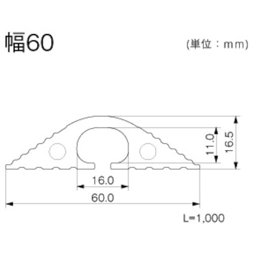 マサル　軟質プロテクタ　幅６０　イエロー　１ｍ　NP610Y　1 本