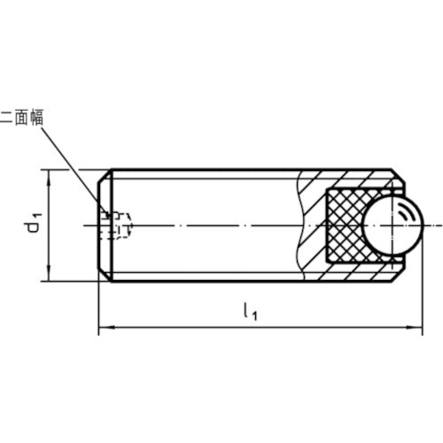 ＨＡＬＤＥＲ　ボールキャスター　スチールタイプ　М６　22752.0064　1 個