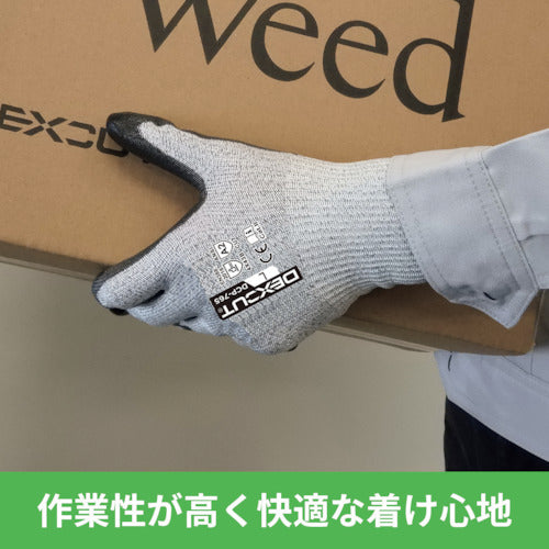 Ｗｅｅｄ　耐切創手袋　ＤＥＸＣＵＴ　ＤＣＰー７６５　ウレタン背抜き　Ｍサイズ　DEDCP765_M_1P　1 双