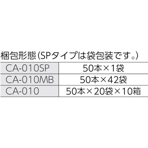 ＨＵＢＹ　工業用綿棒（先端筒型／モーターアッセイ）ＣＡ−０１０ＭＢ　（２１００本入）　CA-010MB　1 箱