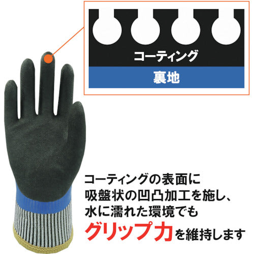 Weed 방한 장갑 DEVOLG DE-538 니트릴 백 코트 L 사이즈 DEDE538L1P 1 쌍