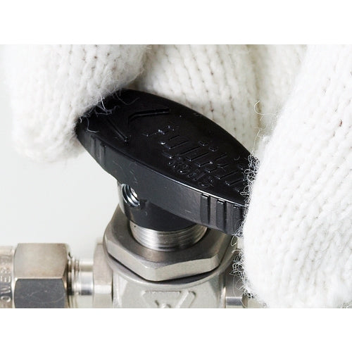 Ｆｕｊｉｋｉｎ　【売切廃番】ＳＵＳ製４．９０ＭＰａパネルマウント式ボール弁ＰＵＢＶ９５３　PUBV-95-3　1 個