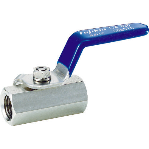 Fujikin Stainless Steel 3.92MPa Mini Ball Valve 10A (3/8) UBV-14C-R 1 pc