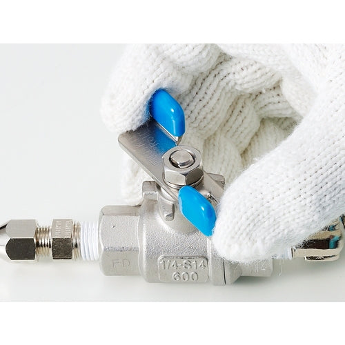 Fujikin Screw-in Ball Stainless Steel 3.92MPa Full Bore Type Ball Valve 15A (1/2) UBVNF-14D-BU-R 1 pc