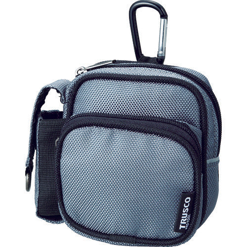 TRUSCO [Sold out and discontinued] Compact Tool Case, Two Wide Pockets, Gray, TCTC1802-GY, 1 unit