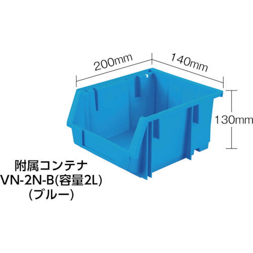 ＴＲＵＳＣＯ　ＵＰＲ型パンチングラック　棚板２段　ＶＮ−２ＮＸ１８個付　UPR-208N　1 台