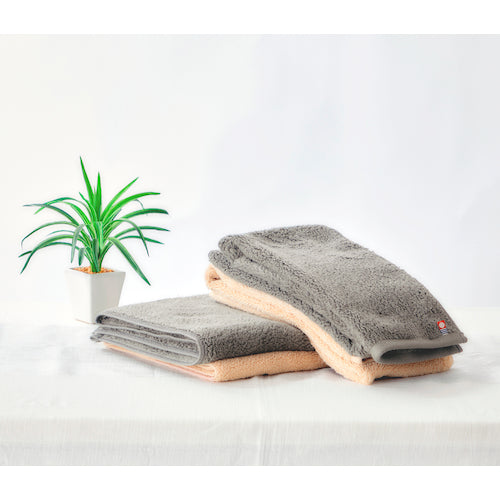 TRUSCO Imabari Mini Bath Towel Anti-Virus Treatment Fulltect(R) Gray 340X1050 FLUT-MTG 1 pc