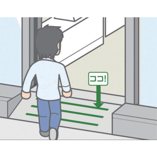 ３Ｍ　セーフティ・ウォーク　タイプＡ　１５０Ｘ６１０ｍｍ　黄　（５枚入）　A YEL 150X610 5　1 袋