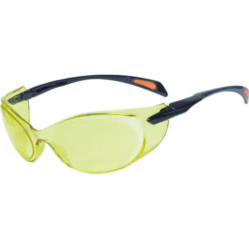 TRUSCO Twin-eye Safety Glasses Goggle Type Lens Yellow TSG-814Y 1 pc