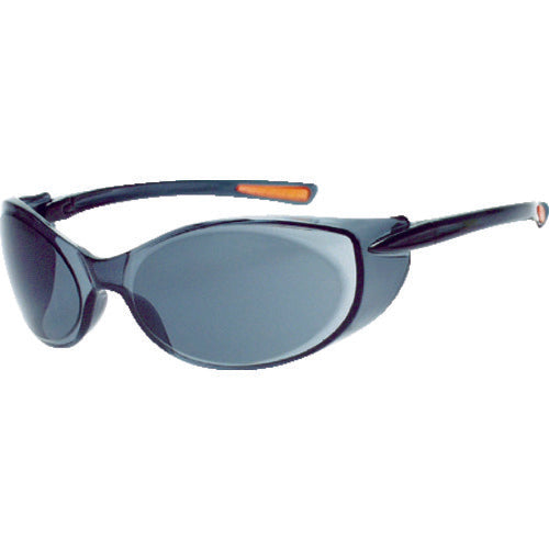 TRUSCO 2안형 세이프티 글라스 고글 타입 렌즈 그레이 TSG-814GY 1개