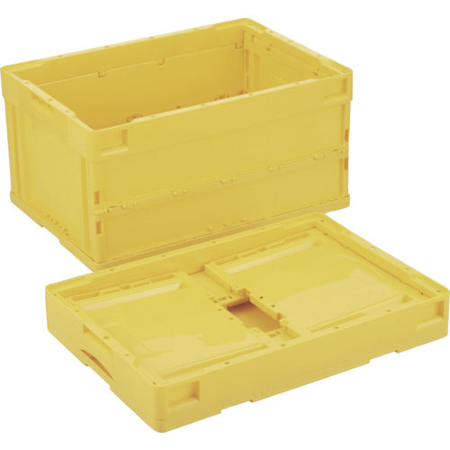 リス　ＣＢ型折りたたみコンテナ　５７３９８４　ＣＢ−Ｓ４１ＮＲ　黄　CB-S41NR　1 個