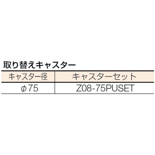 ＴＲＵＳＣＯ　ツールワゴン　ラビットワゴン　３６０Ｘ３６０　ウレタン車輪　ホワイト　RBW-632U W　1 台