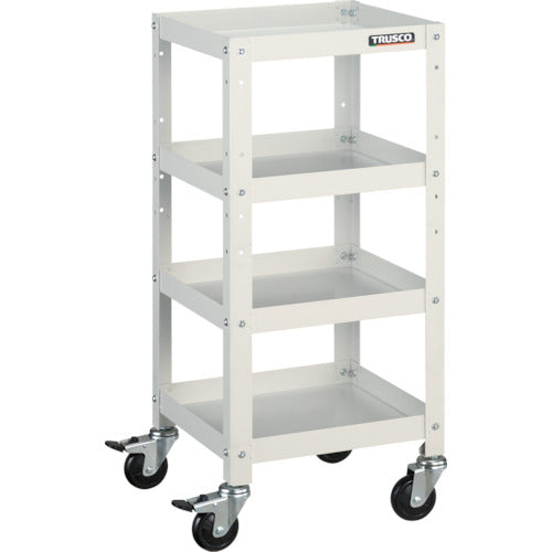 ＴＲＵＳＣＯ　ツールワゴン　ラビットワゴン　３６０Ｘ３６０　ゴム車輪　ホワイト　RBW-834 W　1 台