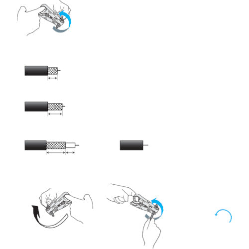 ＤＥＮＳＡＮ　同軸ケーブルストリッパー　CCS-800　1 丁
