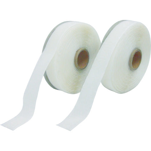 Ｓｈｉｎｗａ　マジクロボンド　オス　強粘着付　２５ｍｍ×５ｍ　白　1K2L5UC-255-W　1 巻