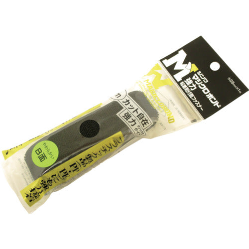 Shinwa 매지클로본드 암 강점착 부착 25mm×1m 검정 2W3LUC-251-BK 1권