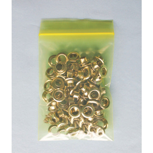 セイニチ　チャック付ポリ袋　ユニパック　Ｄ−４　半透明黄　縦１２０×横８５×厚さ０．０４ｍｍ　２００枚入　D-4-CY　1 袋