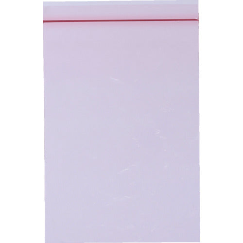 SEINICHI Ziplock Plastic Bags Unipack F-4 Semi-transparent Red 170mm long x 120mm wide x 0.04mm thick 100 pieces F-4-CR 1 bag