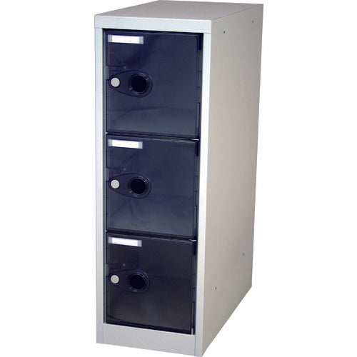 ＴＲＵＳＣＯ　スケルトンロッカー　１列Ｘ３段　ブラック　TSL3-BK　1 台