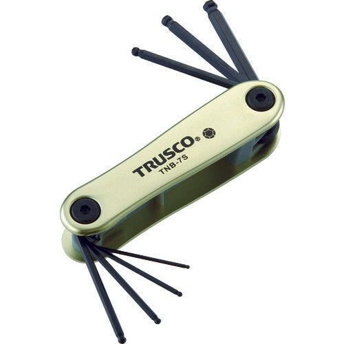 ＴＲＵＳＣＯ　ボールポイント六角棒レンチセット　ナイフ式　TNB7S　1 Ｓ