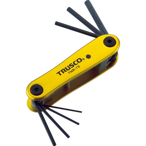 ＴＲＵＳＣＯ　六角棒レンチセット　ナイフ式　TNR7S　1 Ｓ