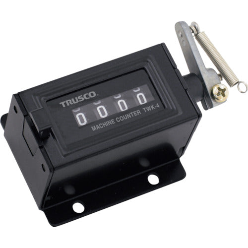 TRUSCO 머신 카운터 원터치 리셋 4자리 TWK4 1개